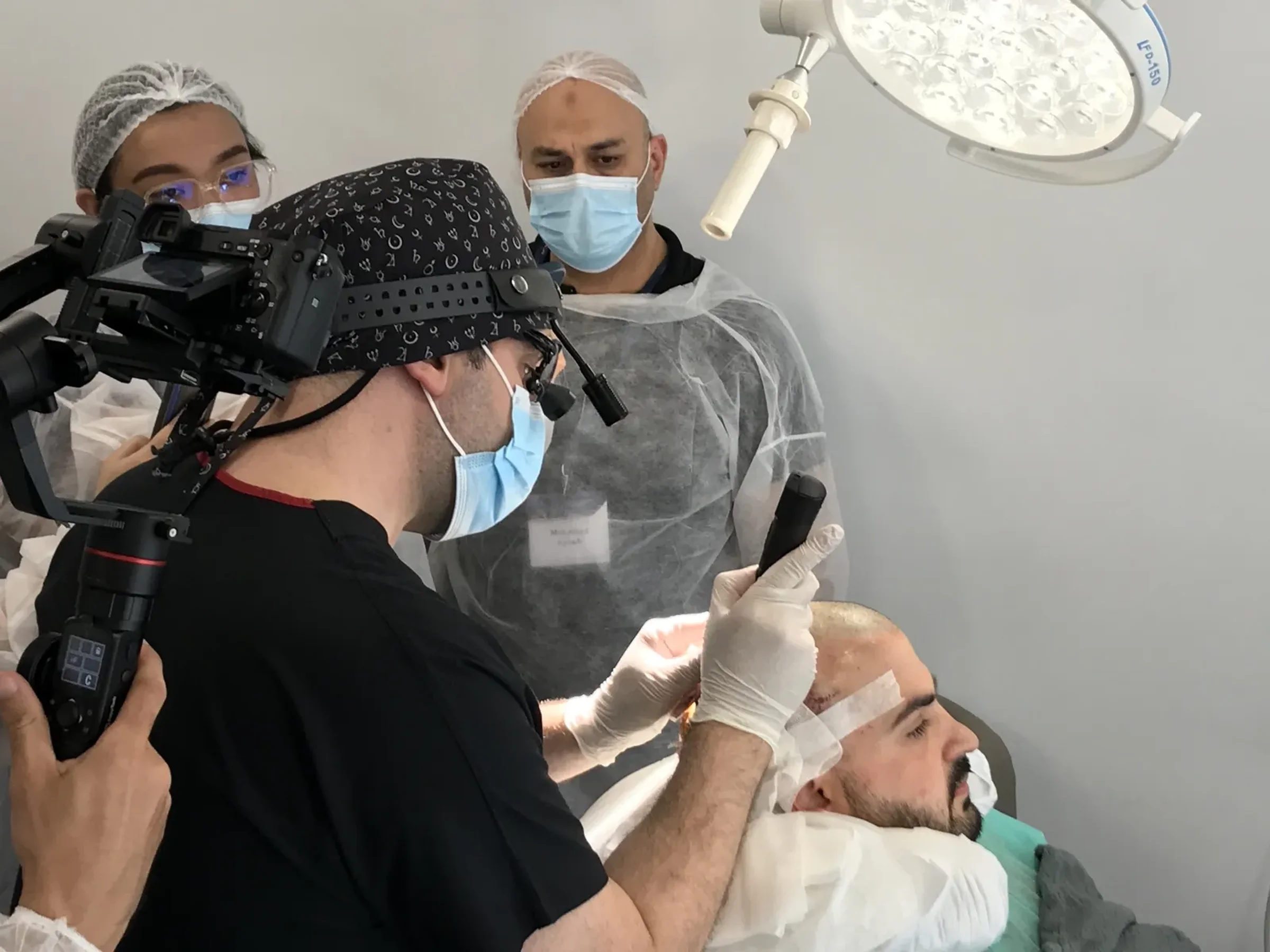 Hair transplant operating room